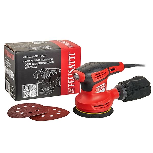 Эксцентриковая шлифовальная машина 125/280, 280 Вт, 6000-13000 об/мин, Ø125 мм, эксцентриситет 2 мм Felisatti FT8721 Felisatti(8721)