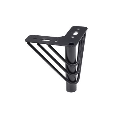 Опора меб. мет. RAY h120 угловая черный AKS 90926