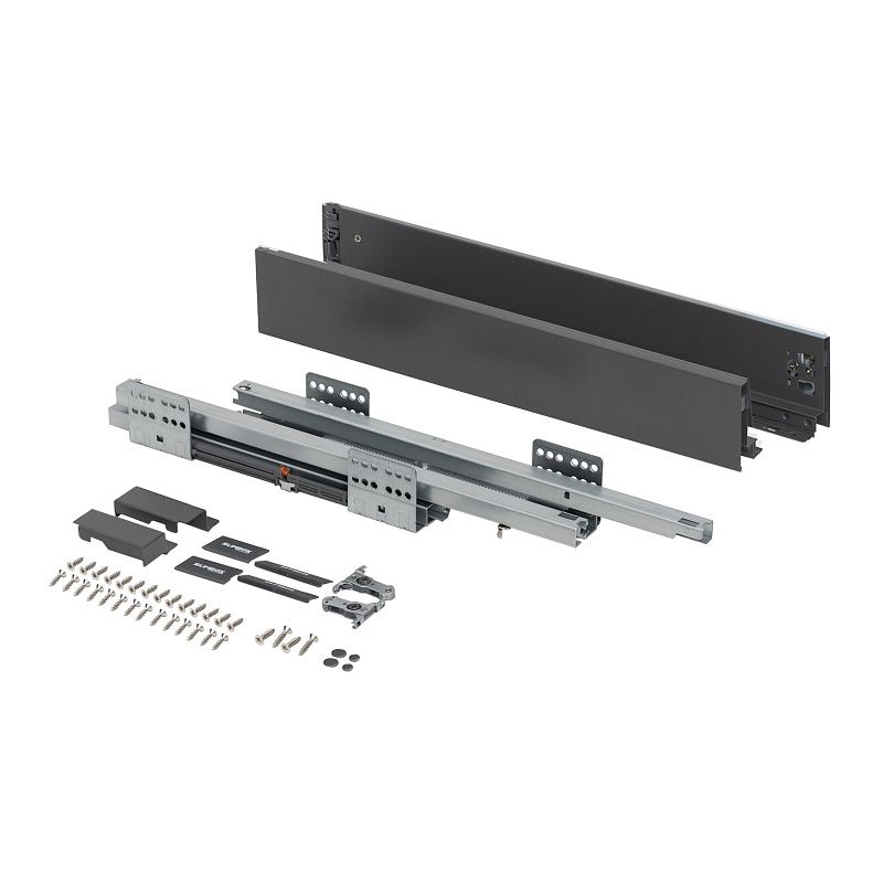 Система ящиков Evolution L-500 h84 графит SOFT CLOSE ДСП16мм SLIMBOX EVOLUTION 117347