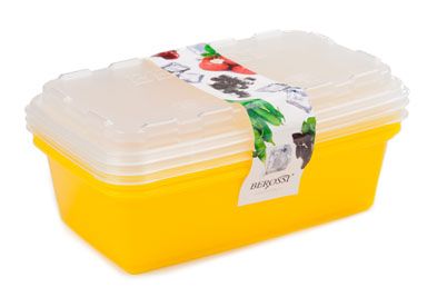 Набор контейнеров для заморозки Zip (лимон) BEROSSI ИК 17455000