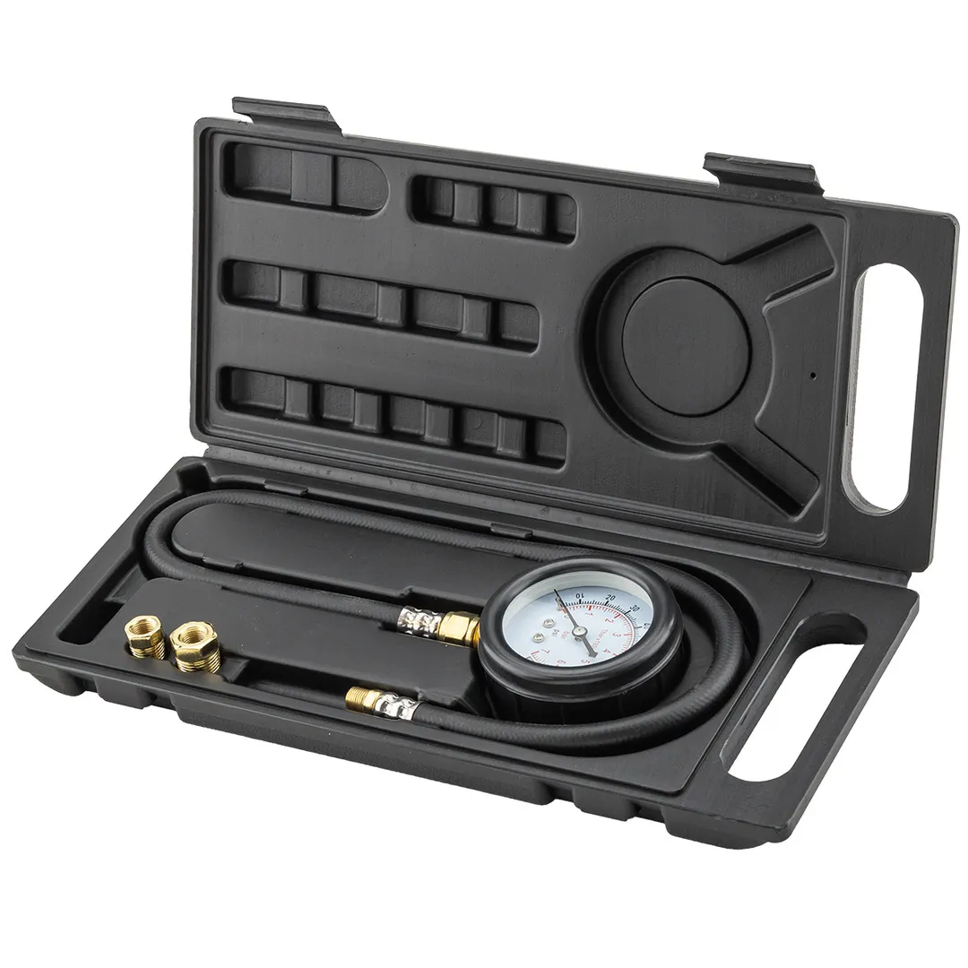 Тестер давления масла в наборе с резьбовыми адаптерами 3 пр., 0-7bar ForceKraft FK-912G03