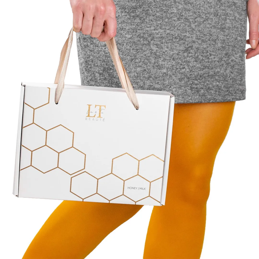 Набор мед и молоко для сухой кожи лица, тоник LT-1190, крем-LT1220, пенка-LT-1251, скребок гуаша, массажный ролик зеленый La and Te beaute LT-Hm1