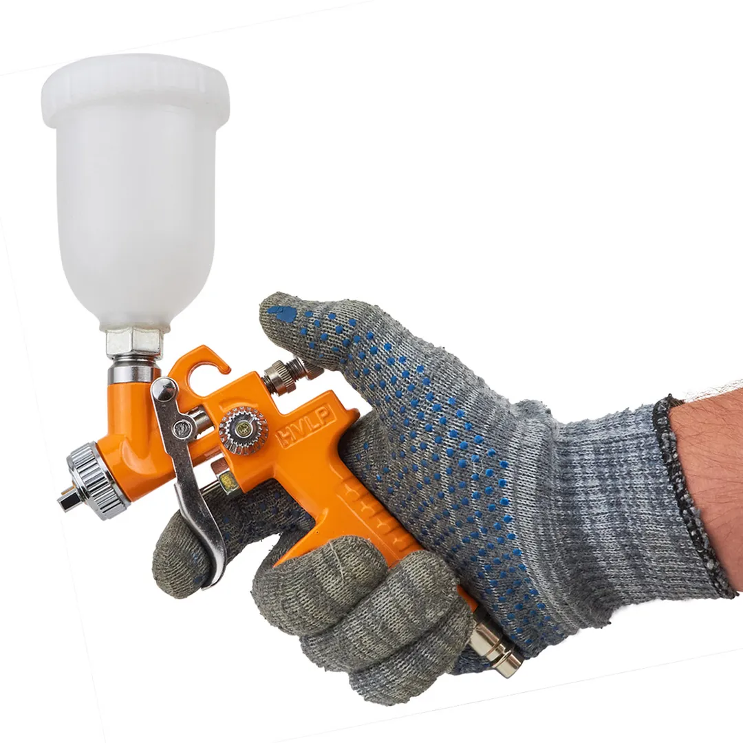 Краскораспылитель с верхним пластиковым бачком 120 мл, сопло 1.0 мм Partner PA-H-2000-2V