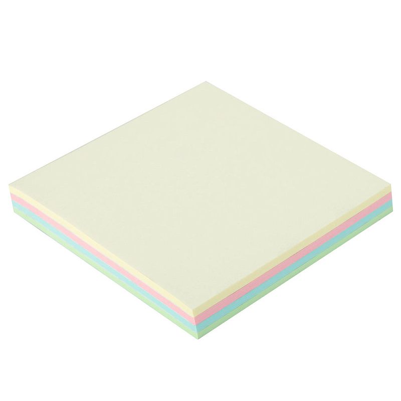 Бумага для заметок на клейкой основе "Deli", 76x76 мм, 100 листов, ассорти