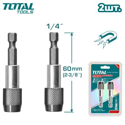 Держатель бит 60 мм TOTAL TAC462601 (2 шт)