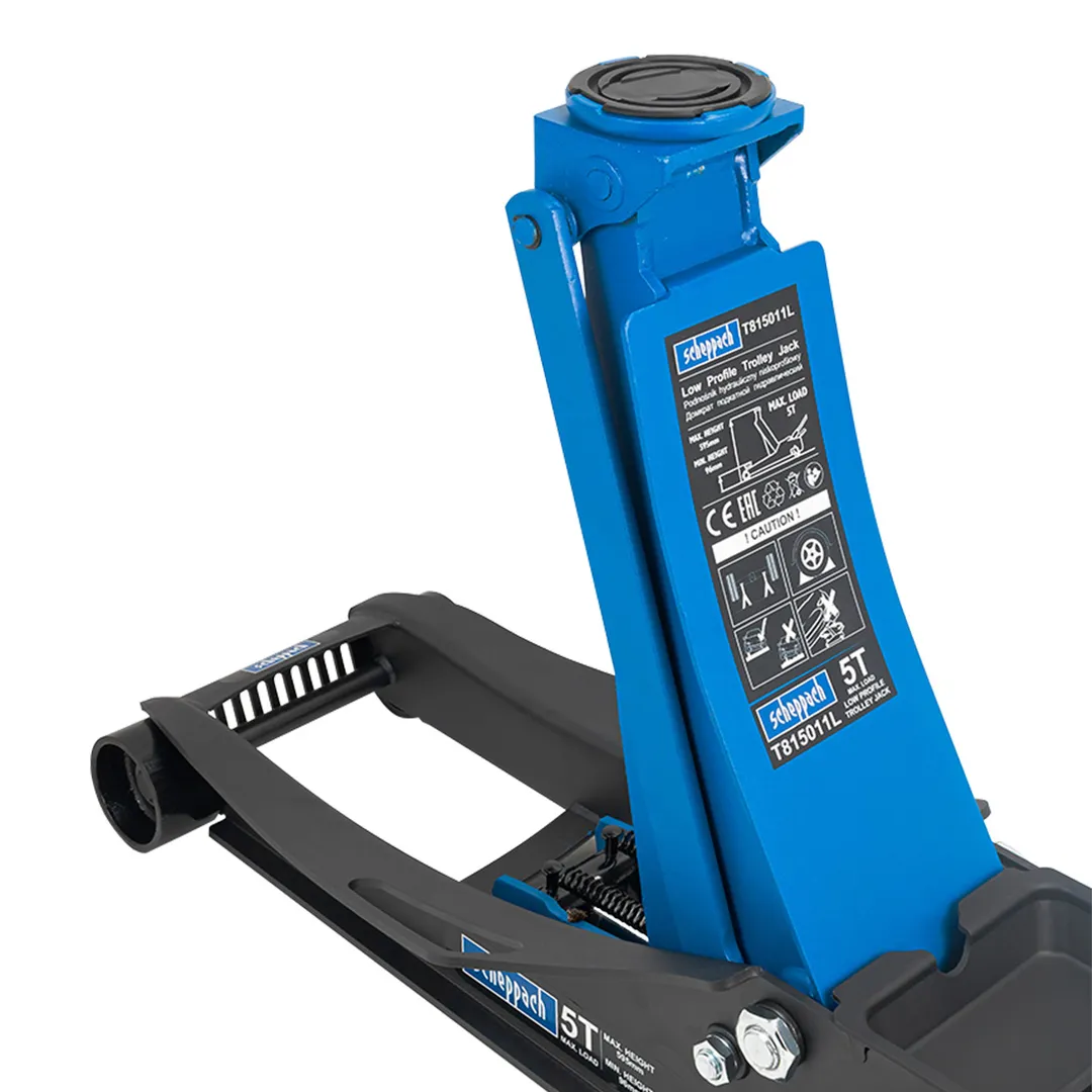 Домкрат подкатной гидравлический 5 т, 96-595 мм Scheppach Sch-T815011L
