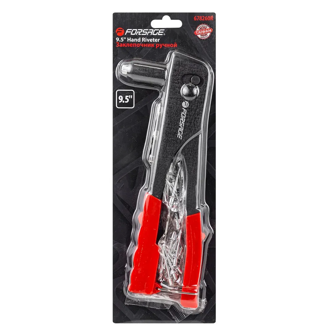 Заклепочник ручной L-250 мм, заклепка - 2.4, 3.2, 4.0, 4.8 Forsage F-678260R