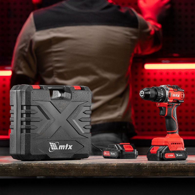 Дрель-шуруповерт аккумуляторная ударная бесщет. CIDS-BL-20, Li-Ion, 20 В MTX 26188