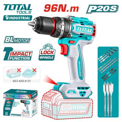 Дрель-шуруповерт ударная TOTAL TIDLI209681