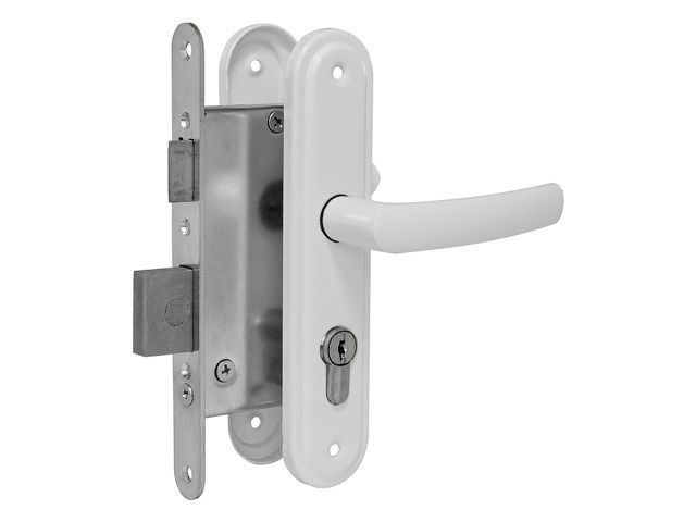 Замок врезной Омега ЗВ4.2-02 серия ЭКОНОМ, белый ОМЕГА 00-00006360