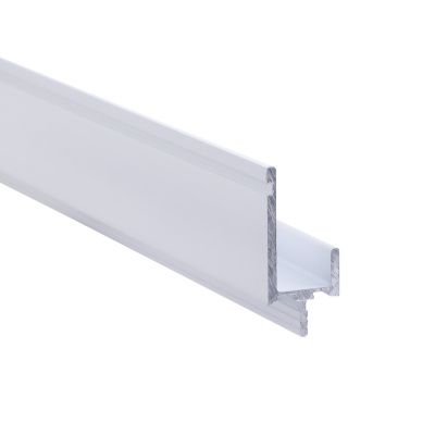 Ручка-профиль алюм. врезная L-образная, 4м, белый AKS 76020