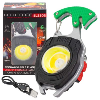Фонарь аккумуляторный, 500мАч RockForce RF-EL2302