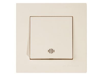 Выключатель 1-клав., c подсветкой скрытый пруж. зажим, кремовый RITA Mutlusan 2220 415 0102