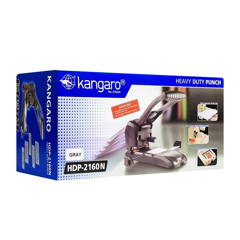 Дырокол Kangaro "HDP-2160N", 150 листов, ассорти
