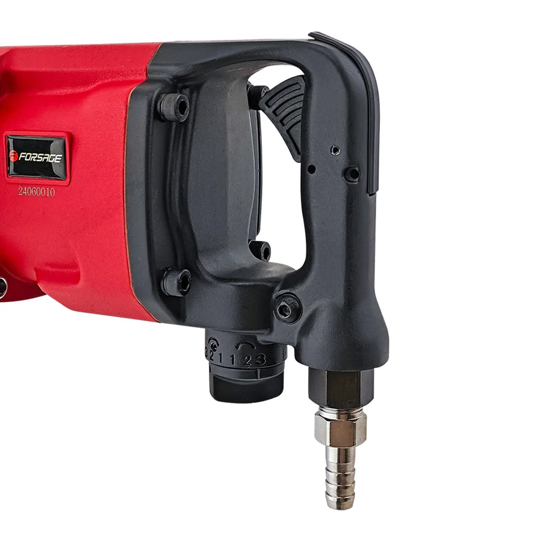 Пневмогайковерт ударный с длинным валом, реверсом и регулировкой усилия 1''+головки 32, 33 мм 3100Hм Forsage F-RP7488