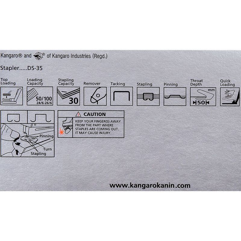 Скобосшиватель "DS-35", № 24/6, 26/6, 30 листов, темно-синий