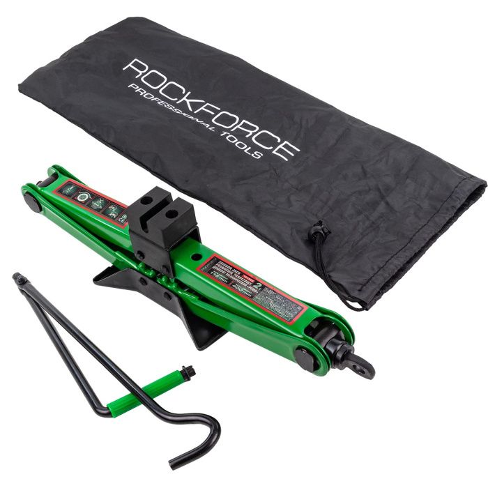 Домкрат механический ''ромб'' 2 т, 115-400 мм, L-420 мм в водоотталкивающем чехле RockForce RF-10152D