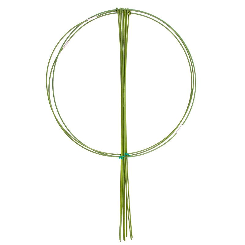 Опора для растений круглая, D 28 см, H 45 см, 3 шти в упаковке, металл в пластике Palisad 644075