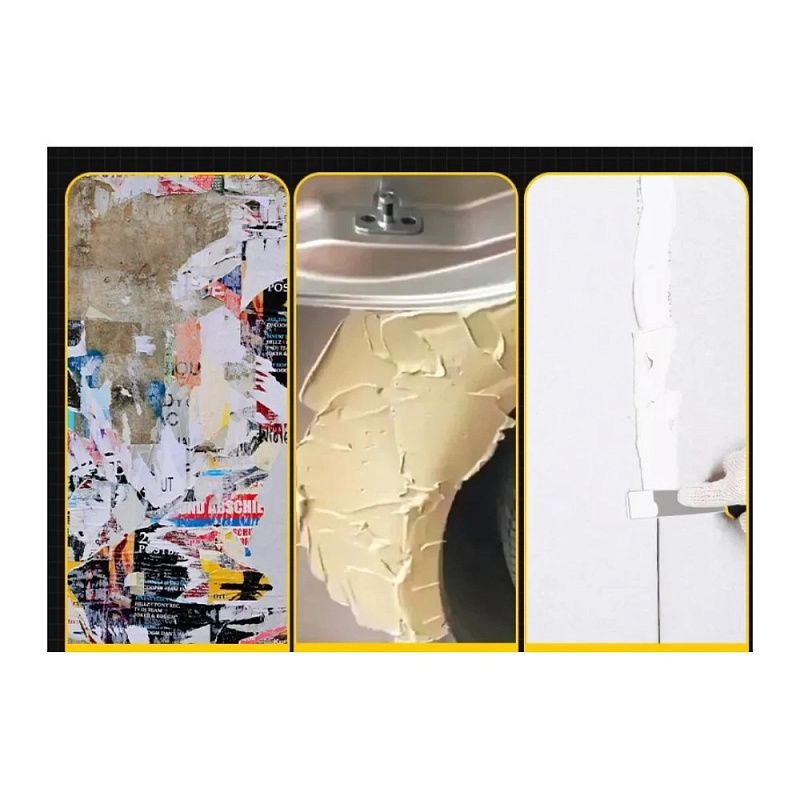 Шпатель нержавеющий Deli YS EDL-HD1, 25 мм, ручка 2K, черный, желтый