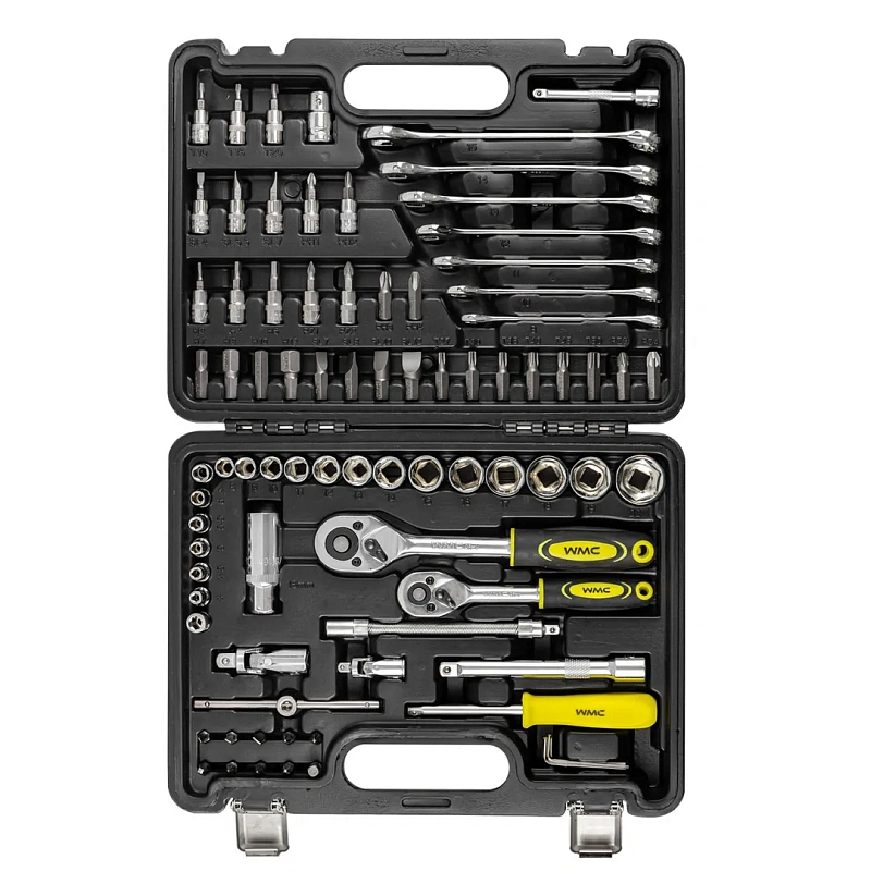 Набор инструментов 82 пр. 3/8"&1/4" 6-гр. WMC TOOLS WMC-4821-5DS