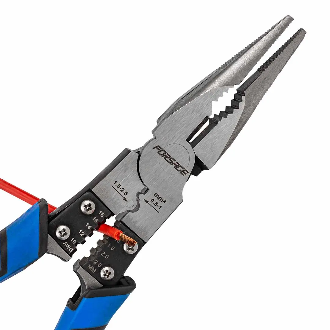 Длинногубцы для снятия изоляции 230 мм Forsage F-610M230