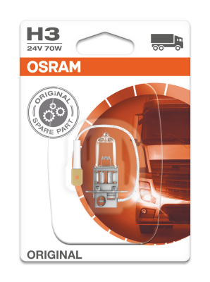 Лампа автомобильная галогенная 64156-01В (H3) 70W 24V PK22S 10XBLI1DK OSRAM, Германия OSRAM 64156-01B