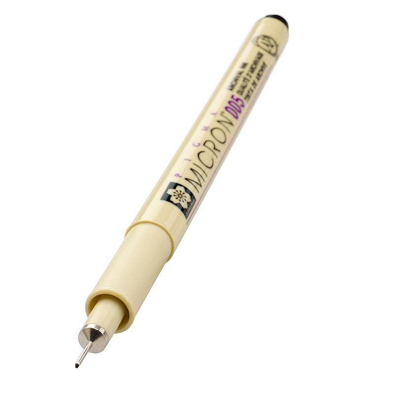 Ручка капиллярная "Pigma Micron", 0.2 мм, черный