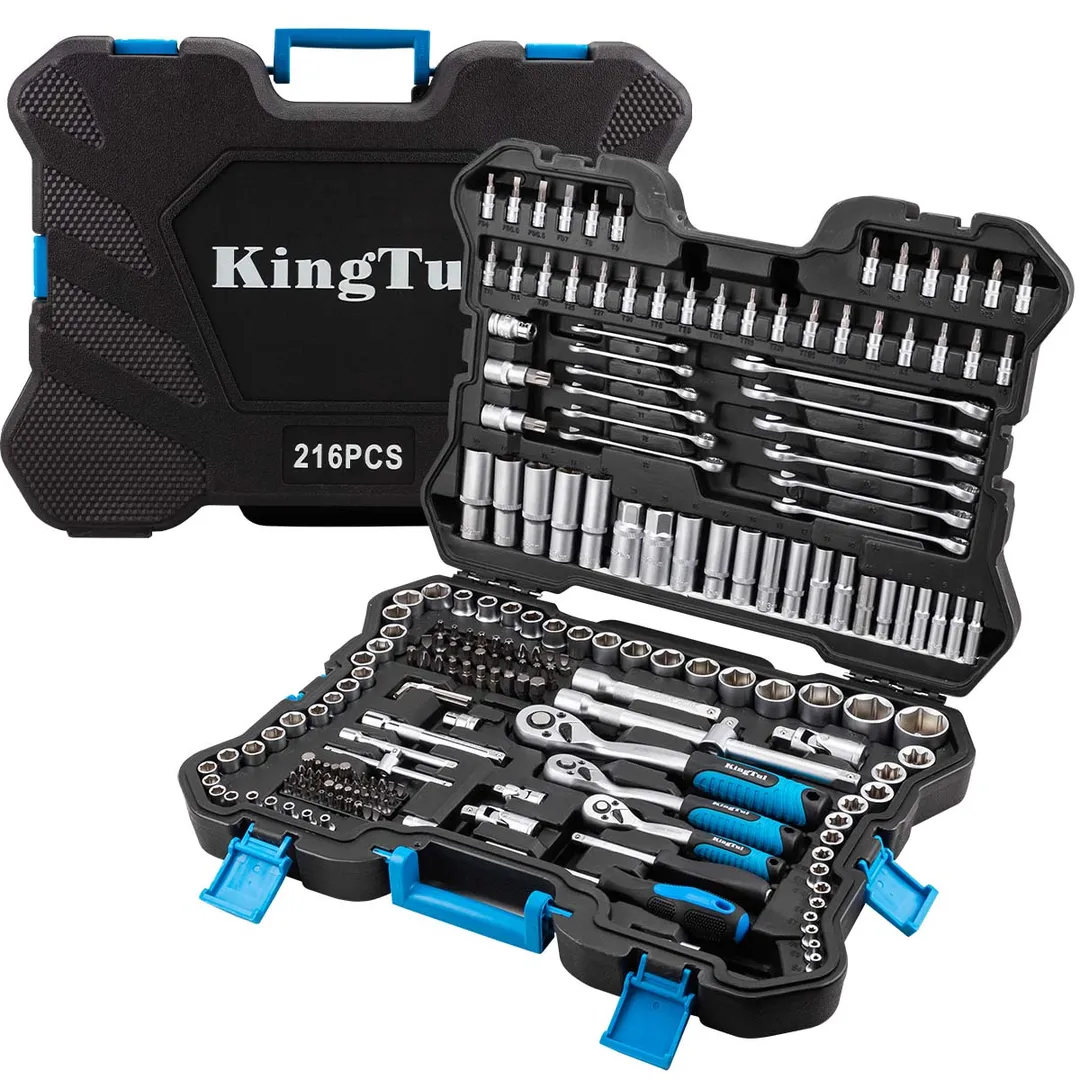 Набор инструментов 216 пр 1/4''&3/8''&1/2'' 6-гр KINGTUL KT-38841 EURO