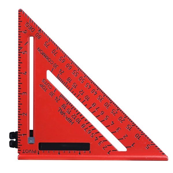 Угольник Свенсона метрический плотницкий с разметочным маркером DRUA HSQR04-0180C (180 мм) PIT HSQR04-0180C