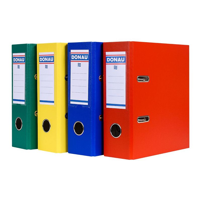 Папка-регистратор, A5, 75 мм, ПВХ ЭКО, желтый