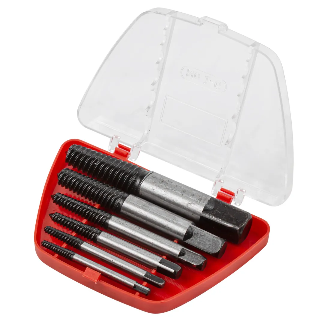 Набор экстракторов резьбы 6 пр М3-М25, Ø:3-6 мм, 6-8 мм, 8-11 мм, 11-14 мм, 14-18 мм, 18-25 мм, ''мелкий шаг'' FORSTIME FT-63005A