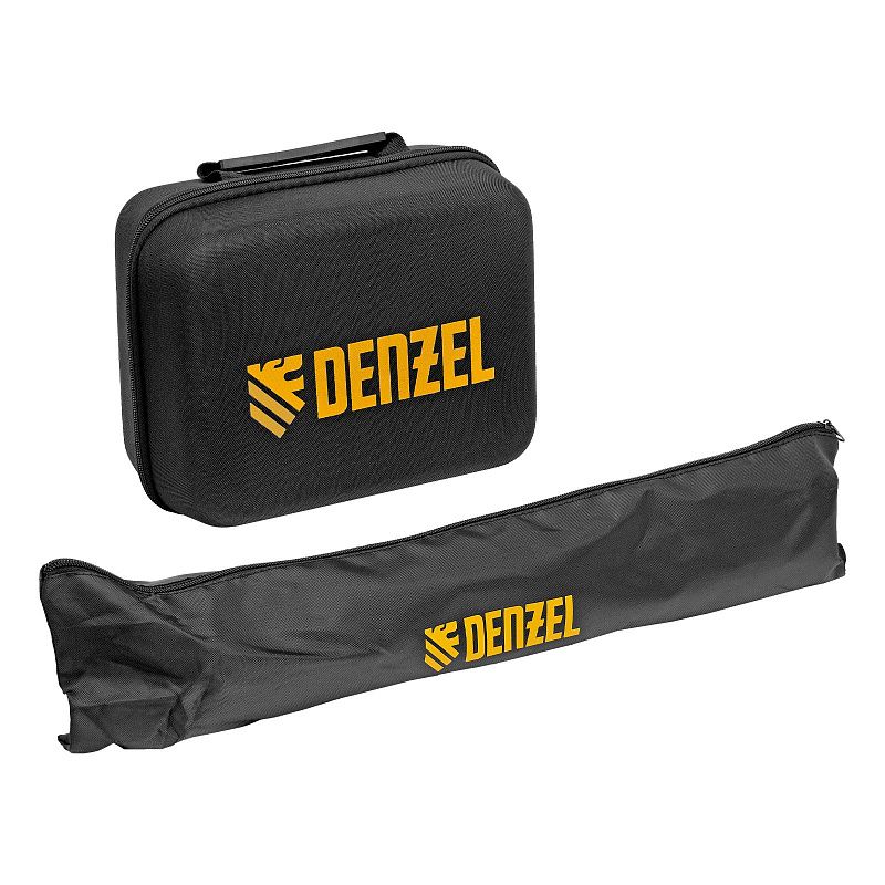 Лазерный уровень мультипризменный DLV-360-3T, 30 м, зеленый луч, Li-Ion 2,4 Aч, штатив Denzel 350805