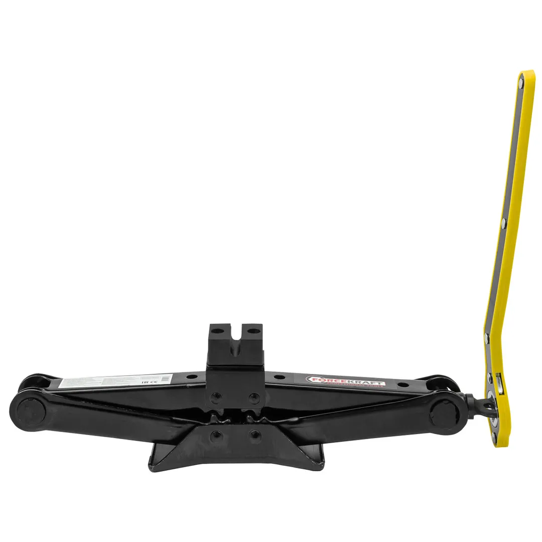 Домкрат механический ''ромб'' 2 т, 115-380 мм, с резиновой накладкой в водоотталкивающем чехле ForceKraft FK-10152