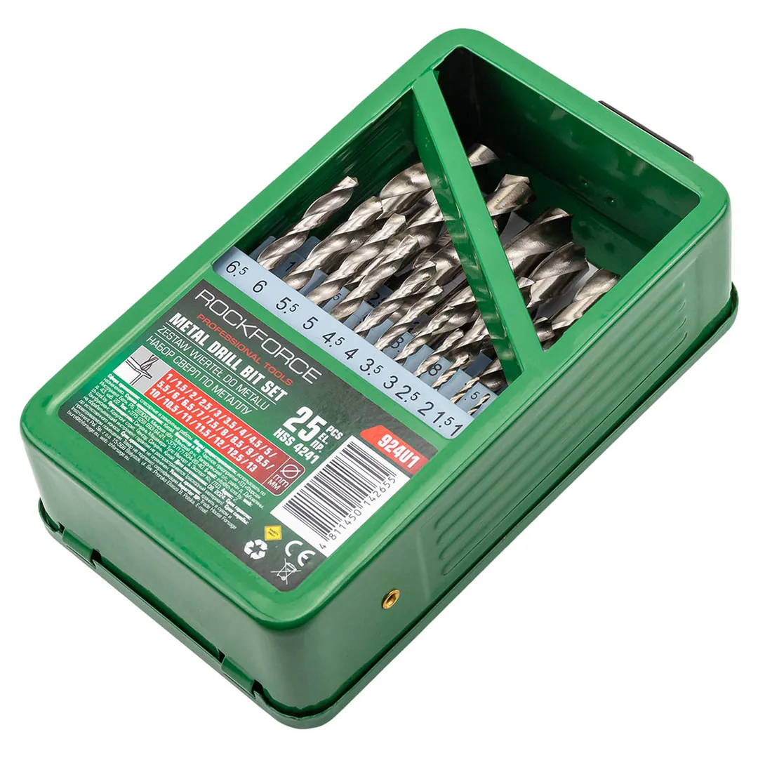 Набор сверл по металлу 25 пр RockForce RF-924U1