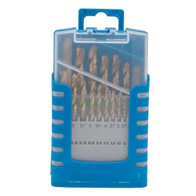 Набор сверел по металлу HSS TIN 19 пр., 1-10 мм, шаг 0.5 мм Forsage F-924U19