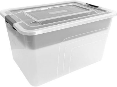 Ящик для хранения с лотком, 8 л., Bergen, 305х215х184 мм., натуральный, PLAST TEAM PT658611999