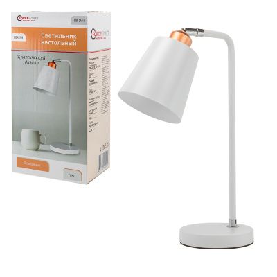 Светильник настольный белый, 220В ForceKraft FK-DEA5151
