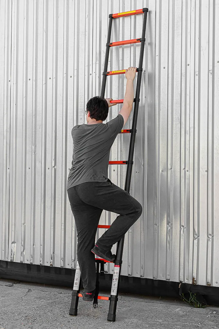 Лестница телескопическая алюм. бытовая 2.9м, 10 ступ. ISMA ISMA-UP290