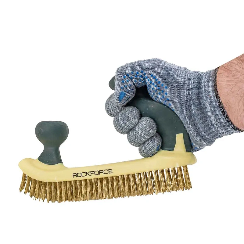 Щетка по металлу двуручная в с прорезиненными эргономическими рукоятками RockForce RF-340126429