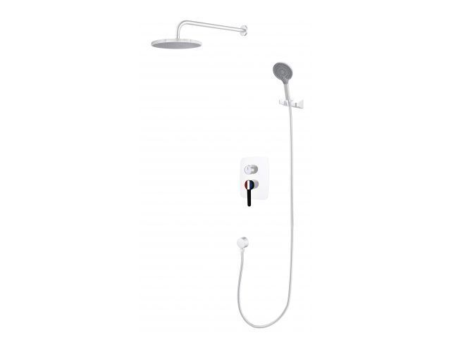 Душевая система Lt D35, серия Rose белый + черный, встраиваемый, излива нет A-five A5-0957