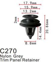 Клипса для крепления внутренней обшивки а/м Тойота пластиковая, 100 шт Forsage C0270(Toyota)