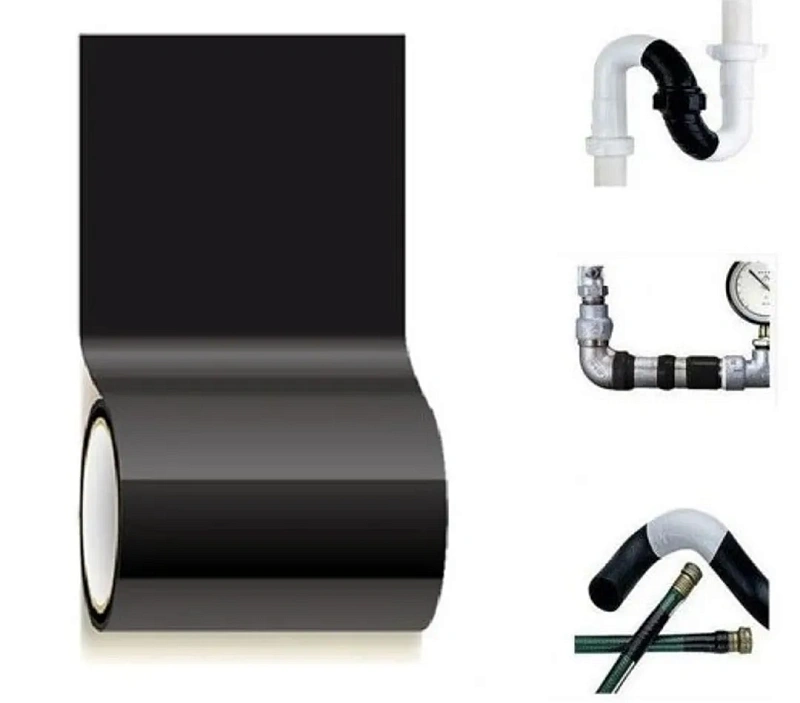 Лента водонепроницаемая ремонтная ПВХ 10смх1.52м, черная WMC TOOLS WMC-152B