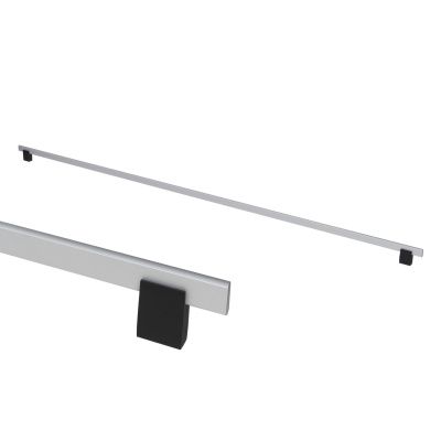 Ручка меб. скоба алюм. MOONLIGHT 944/1000 матовый хром+ черный матовый, AKS 112962