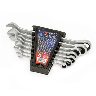 Набор трещоточных комбинированных ключей 8-19 мм 7 пр YATAFORCE YF-51072