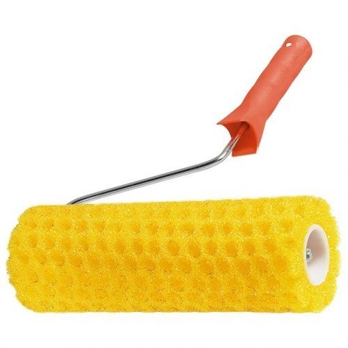 Валик ''Структурный'' поролоновый с ручкой, ''горошек'', 180 мм, D 80 мм, D ручки 6 мм MTX 80215