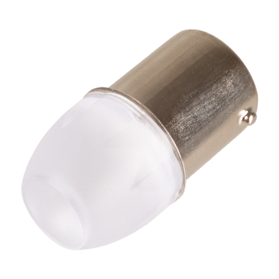 Автолампа диод S25 (P21W) 12V 3 SMD BA15s 1-конт Белая комп.2 шт противотуманки/поворот/задн SKYWAY S08201251