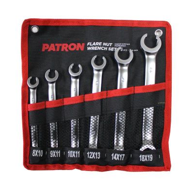 Набор ключей разрезных 6 пр. 8x10-18x19 мм PATRON P-5066P