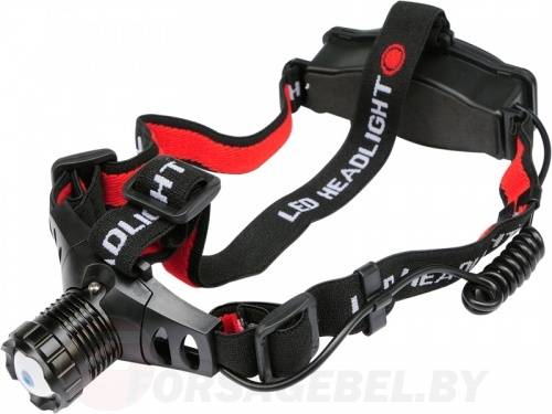 Фонарик налобный 3W, 100lm, 1.5V, 3хAAA, zoom Yato YT-08590