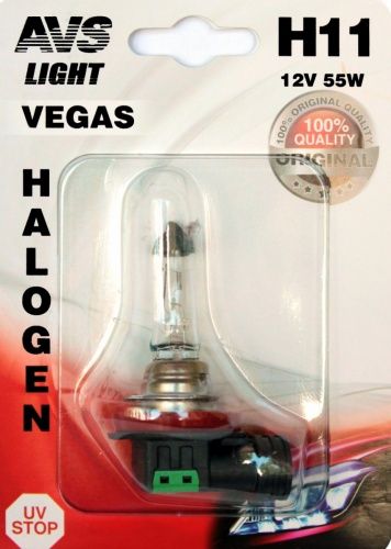 Лампа галогенная Vegas в блистере H11.12V.55W (1 шт.) AVS A78480S