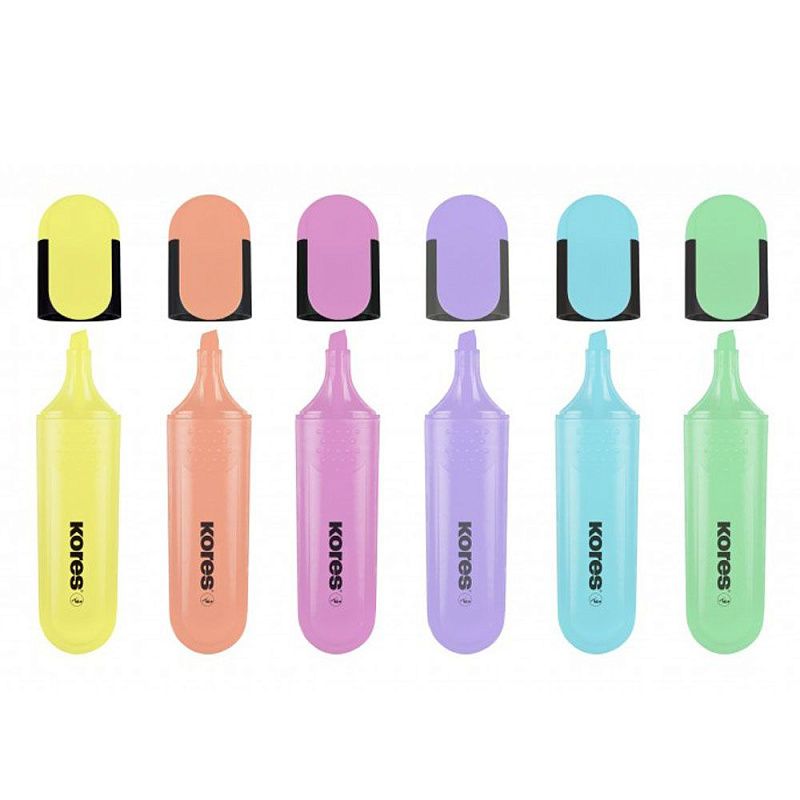 Набор маркеров текстовых "Bright Liner Pastel", 6 шт, ассорти